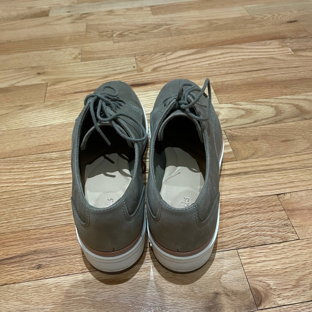 Olive Green platform Clark shoe